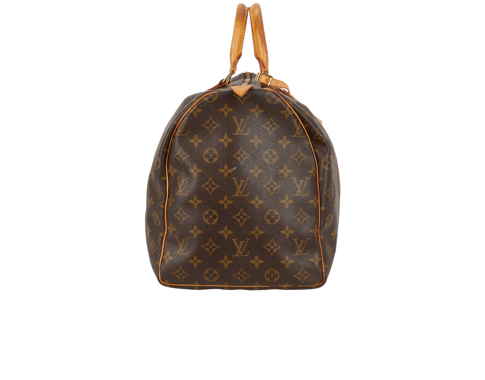 Keepall 50, &pound;580, Handbags, Brown, Canvas, Side view